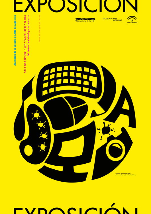 Cartel anunciador de la exposición. Autora de la ilustración: María Ropero Nieto